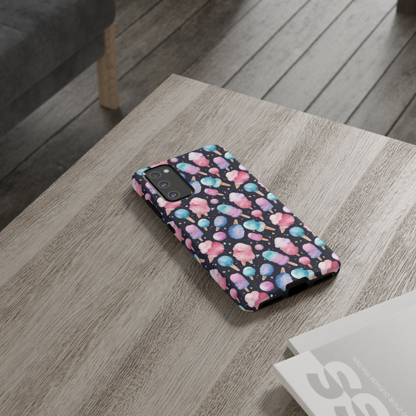 Cotton Candy Space Explosion Tough Case For iPhone Samsung
