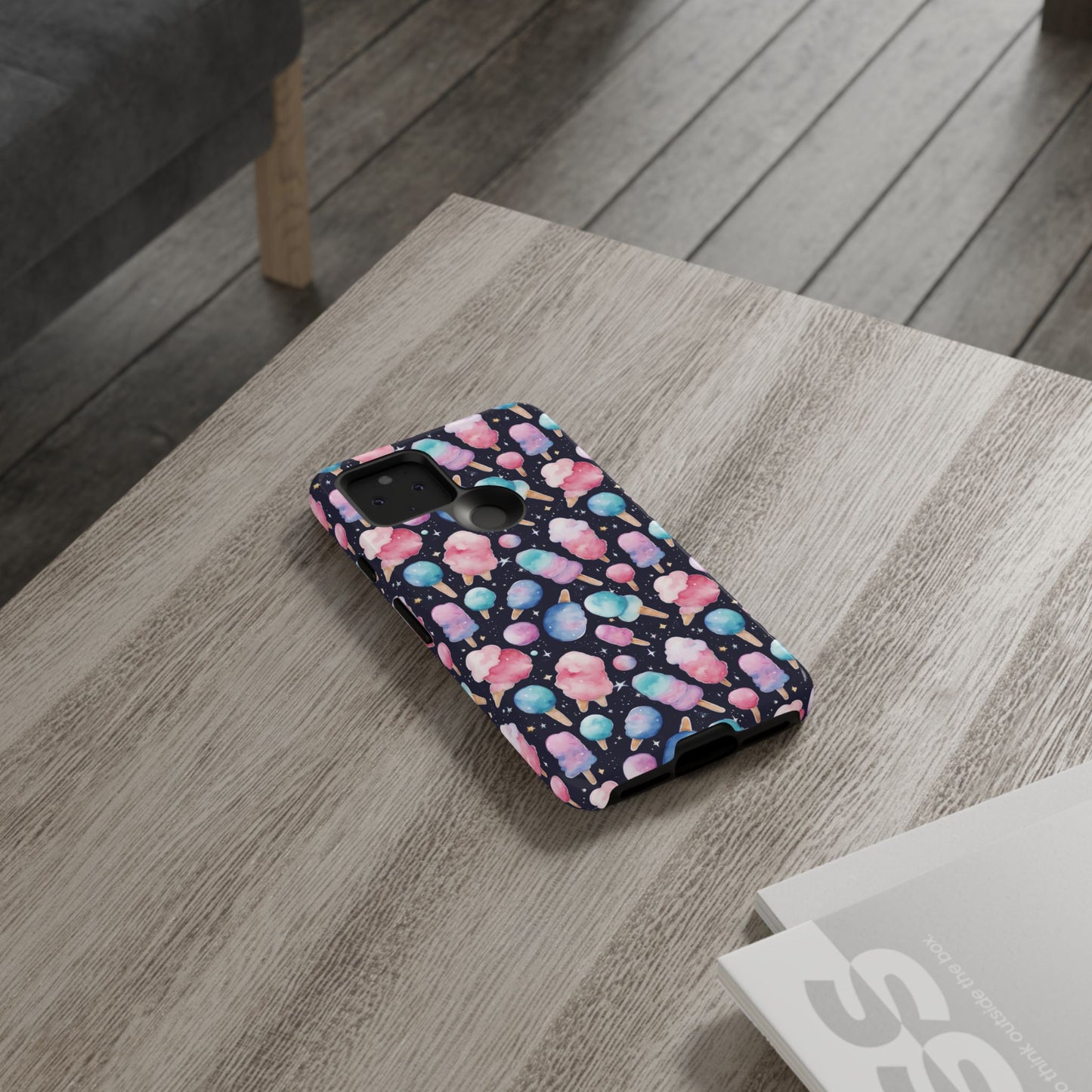 Cotton Candy Space Explosion Tough Case For iPhone Samsung
