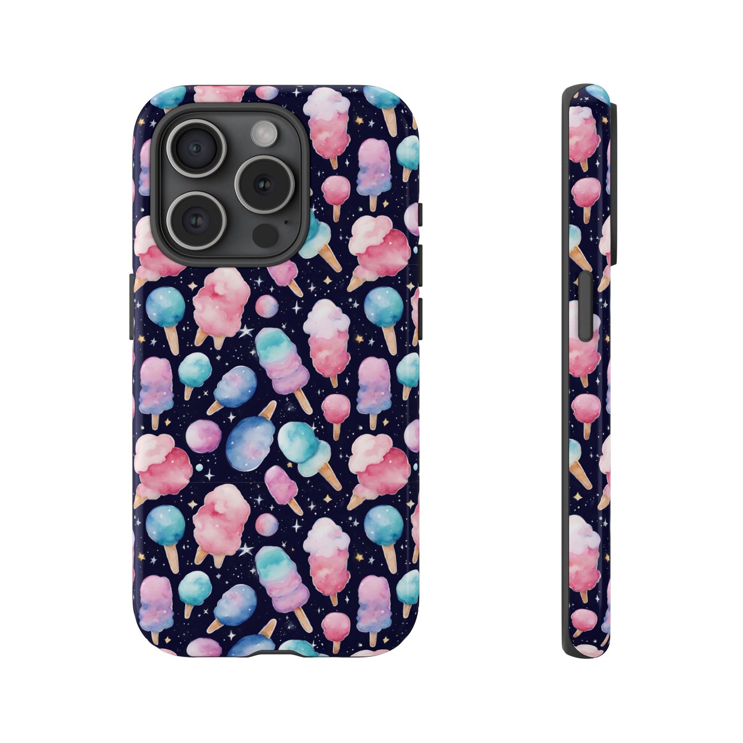 Cotton Candy Space Explosion Tough Case For iPhone Samsung