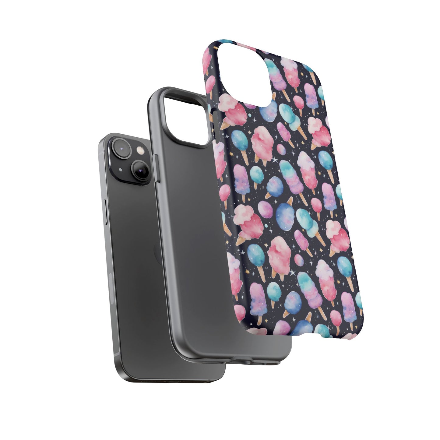 Cotton Candy Space Explosion Tough Case For iPhone Samsung