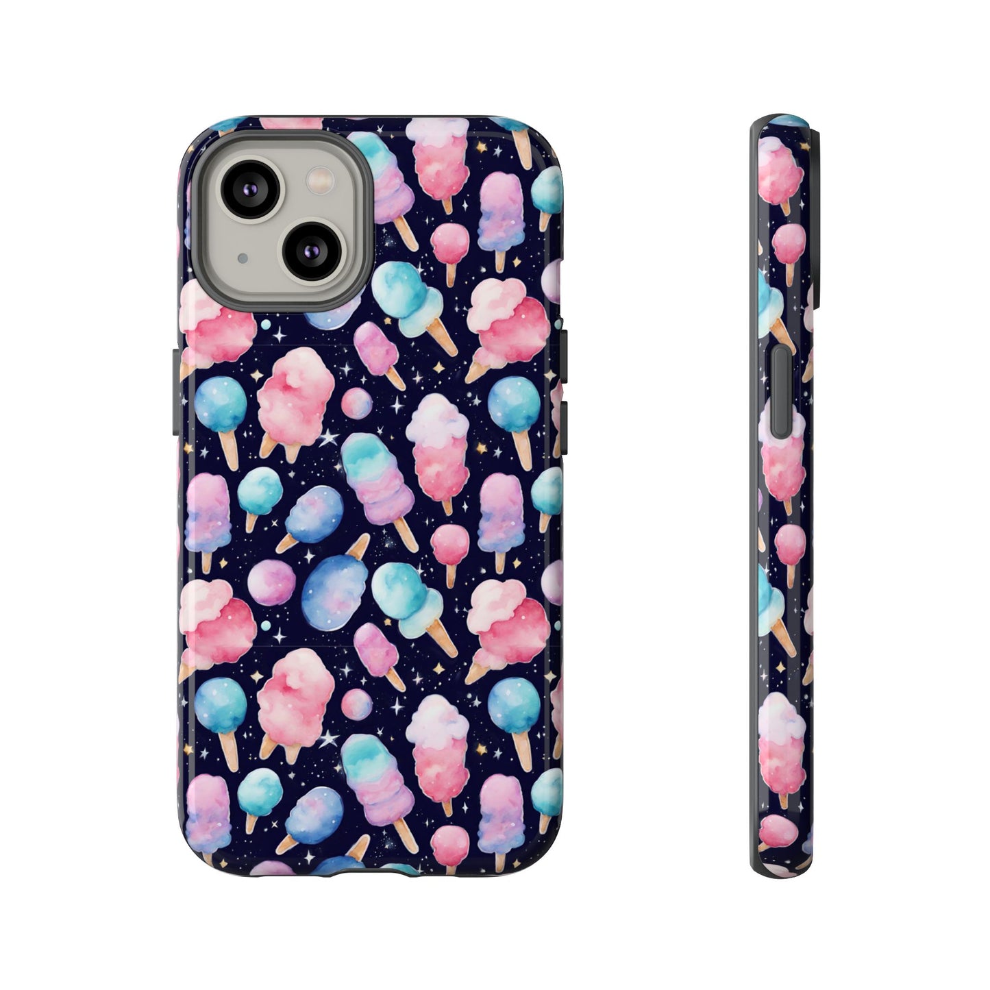 Cotton Candy Space Explosion Tough Case For iPhone Samsung