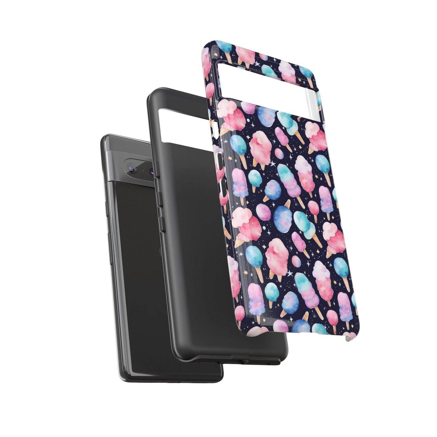 Cotton Candy Space Explosion Tough Case For iPhone Samsung