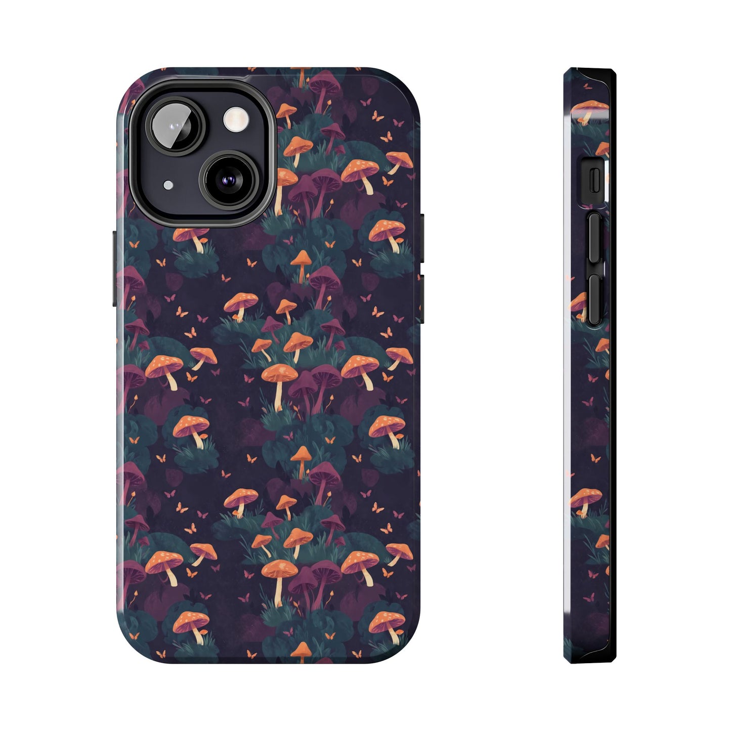 Witchy Mushroom And Moth IPhone Case | Witchy Phone Case | Mushroom Phone Case | Hippie Mushrooms | Night Moths