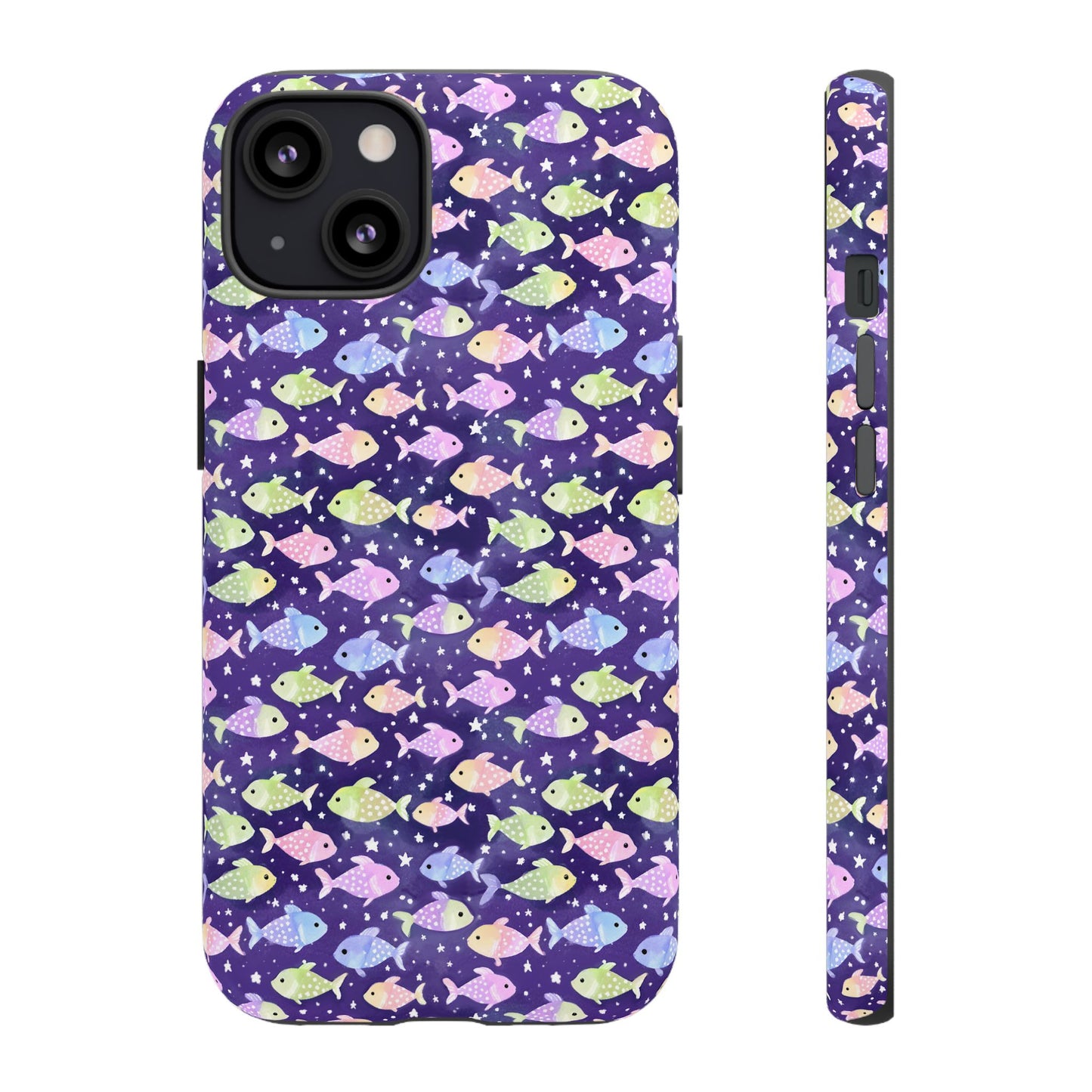Fish And Stars | Tough Cases | Phone Case | Protective Cover | Ocean Themed | Sea Themed | Cute Phone Cover | Colorful