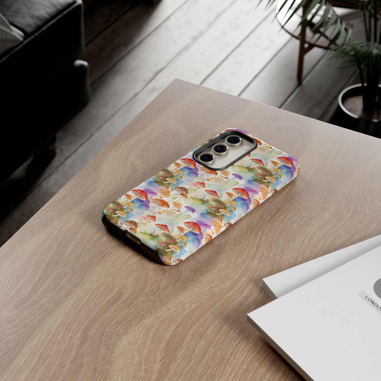 Mushroom Phone Case | Shroom Phone Cover | Hippie Themed Phone Case | Cute mushroom Pattern | Tough Case