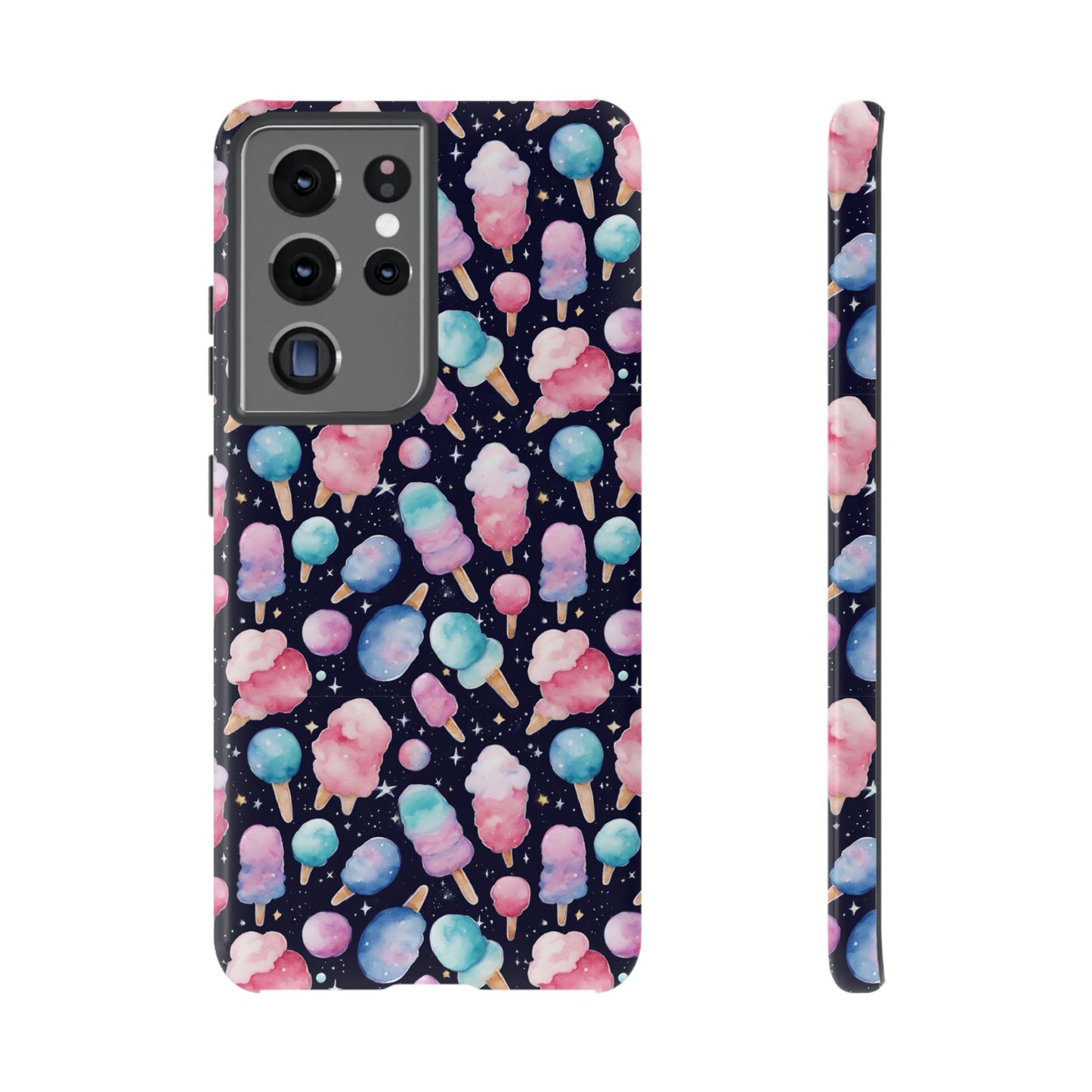 Cotton Candy Space Explosion Tough Case For iPhone Samsung