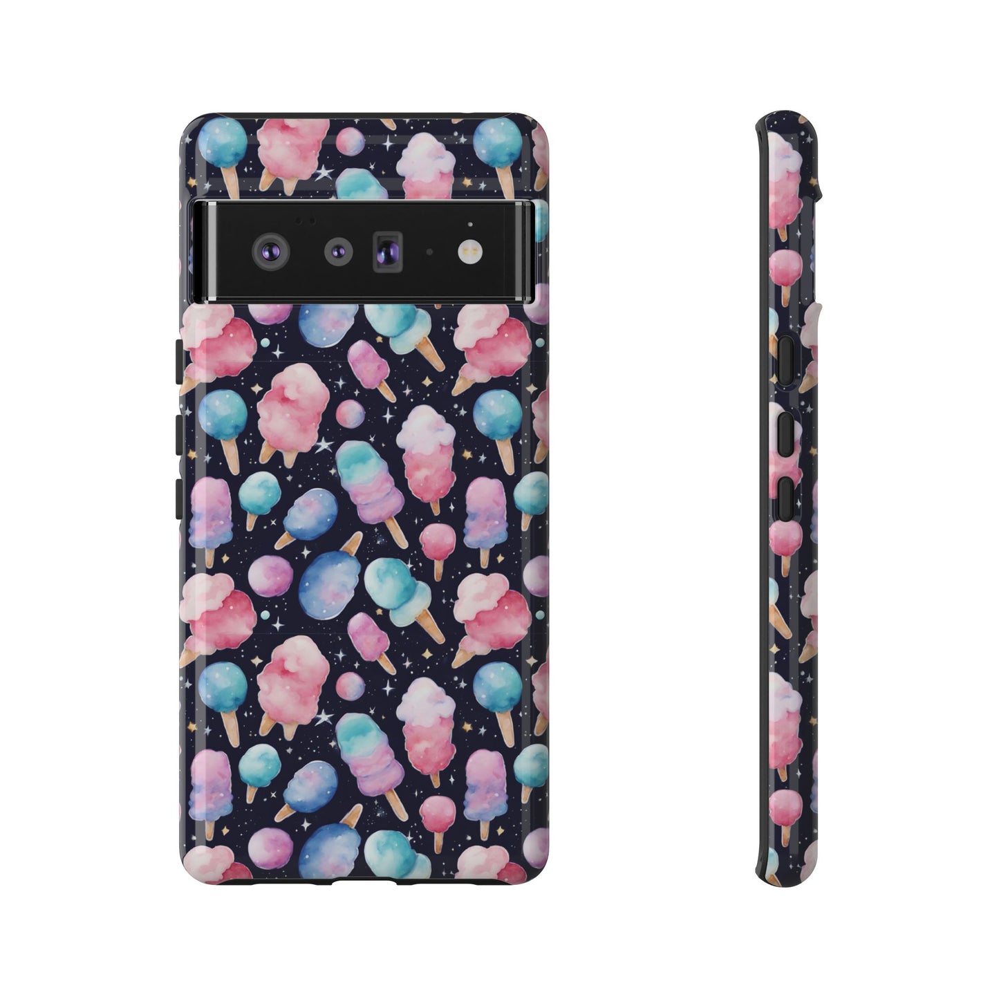 Cotton Candy Space Explosion Tough Case For iPhone Samsung
