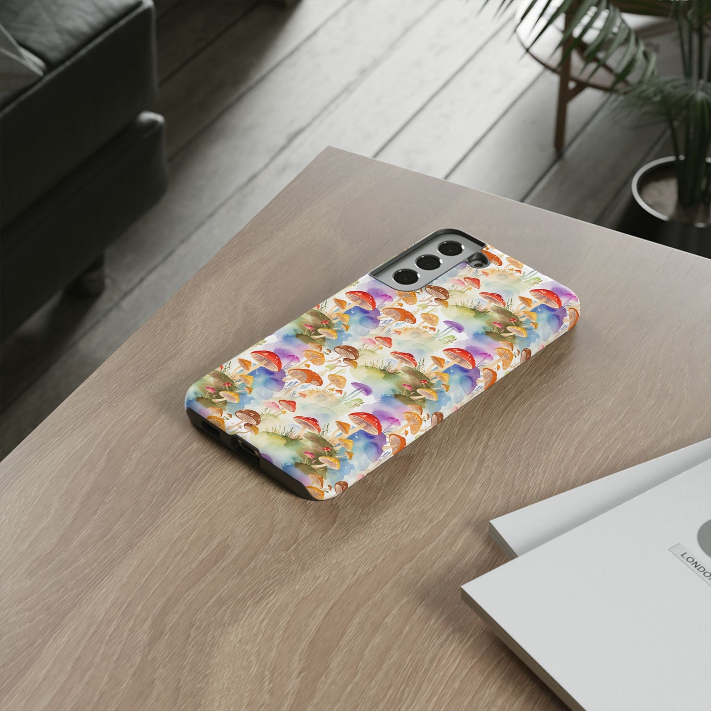 Mushroom Phone Case | Shroom Phone Cover | Hippie Themed Phone Case | Cute mushroom Pattern | Tough Case