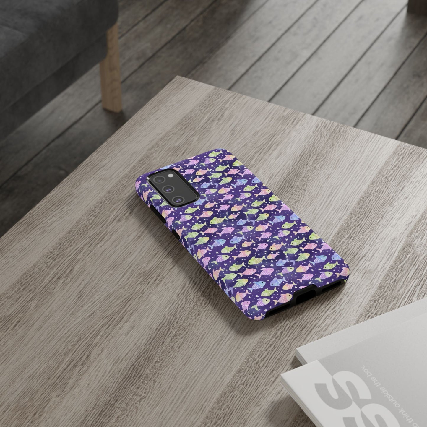 Fish And Stars | Tough Cases | Phone Case | Protective Cover | Ocean Themed | Sea Themed | Cute Phone Cover | Colorful