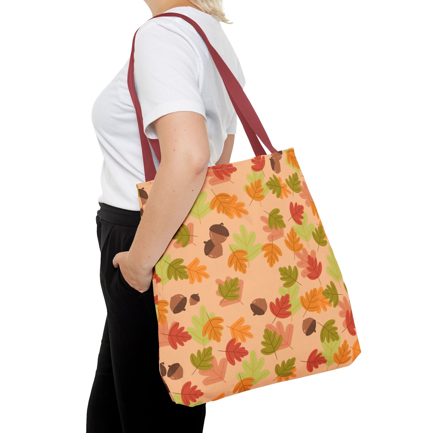 Fall Leaves Tote Bag, Eco-Friendly Shopping Bag, Autumn Style, Everyday Use, Perfect for Gift Giving