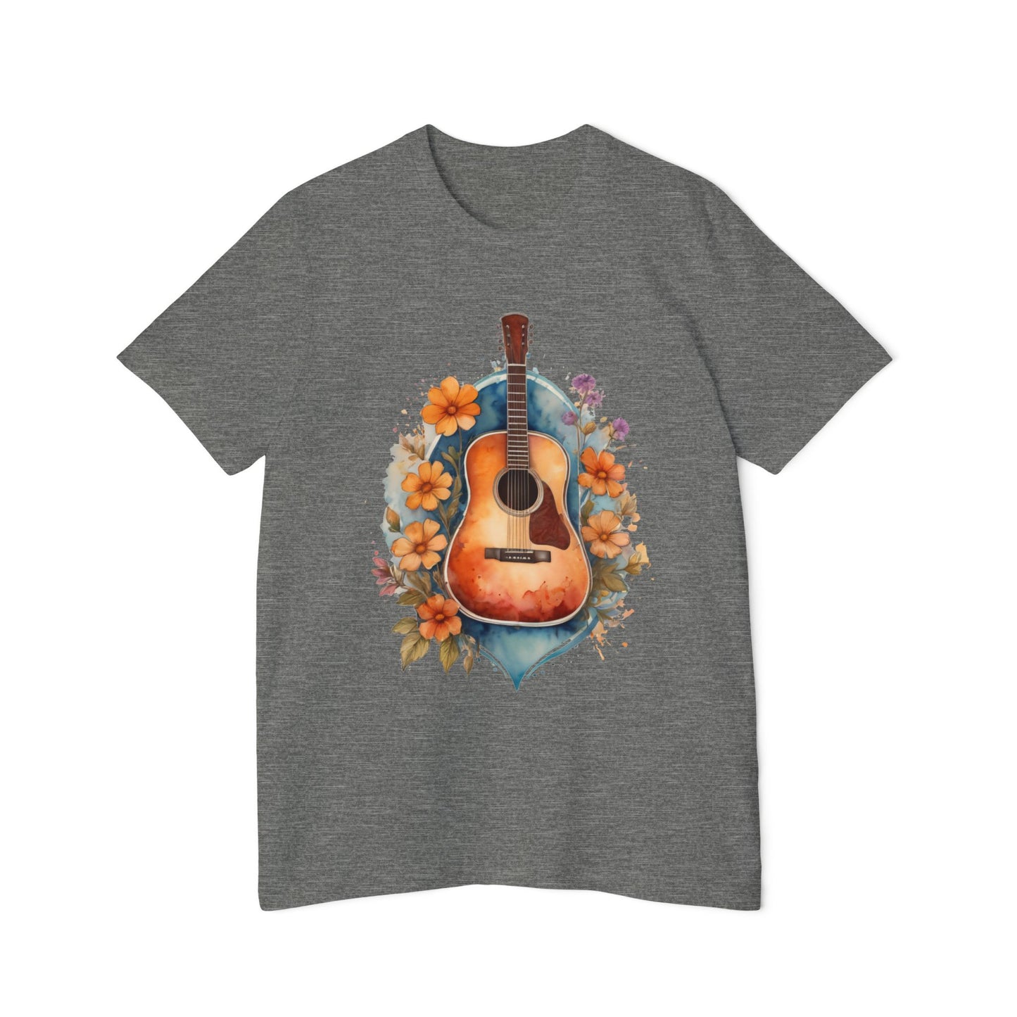 Retro Guitar Tshirt | 70s Style Guitar Tee | Guitar Tshirt | Vintage Boho Shirt | Music Lover Shirt | musician gift | Gift For Friend
