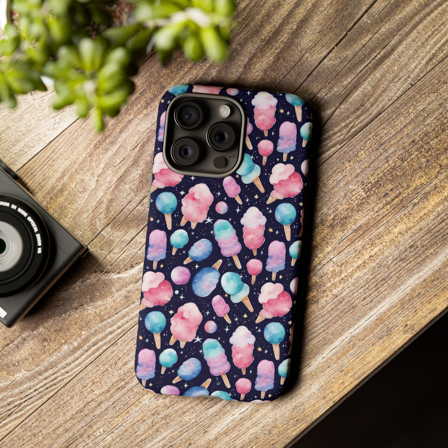 Cotton Candy Space Explosion Tough Case For iPhone Samsung