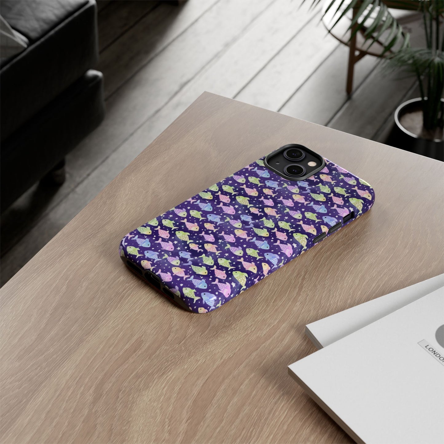 Fish And Stars | Tough Cases | Phone Case | Protective Cover | Ocean Themed | Sea Themed | Cute Phone Cover | Colorful