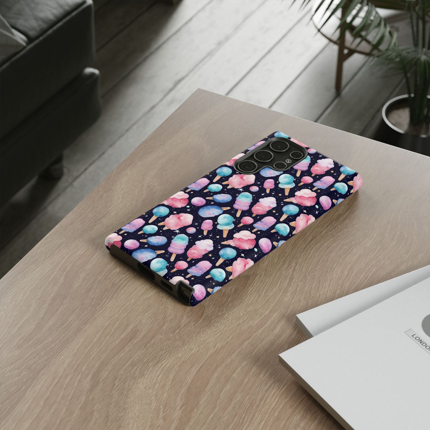 Cotton Candy Space Explosion Tough Case For iPhone Samsung