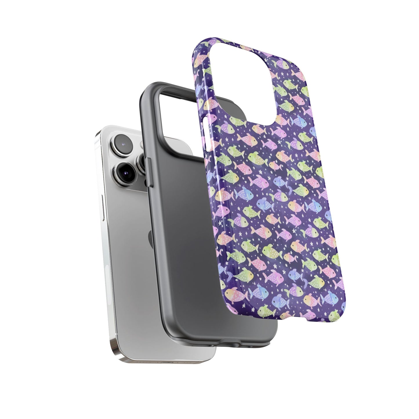 Fish And Stars | Tough Cases | Phone Case | Protective Cover | Ocean Themed | Sea Themed | Cute Phone Cover | Colorful