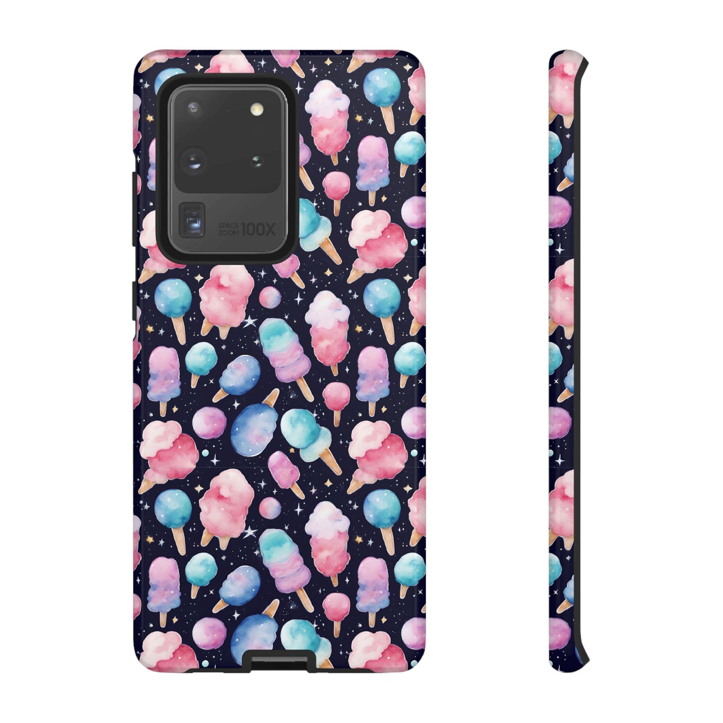 Cotton Candy Space Explosion Tough Case For iPhone Samsung