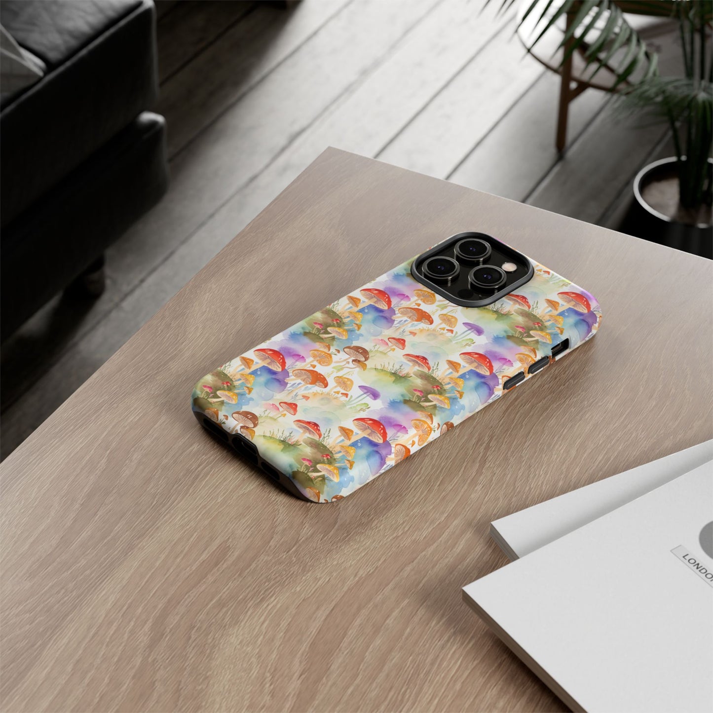 Mushroom Phone Case | Shroom Phone Cover | Hippie Themed Phone Case | Cute mushroom Pattern | Tough Case