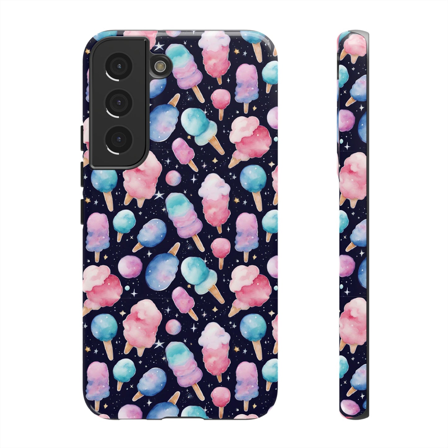 Cotton Candy Space Explosion Tough Case For iPhone Samsung
