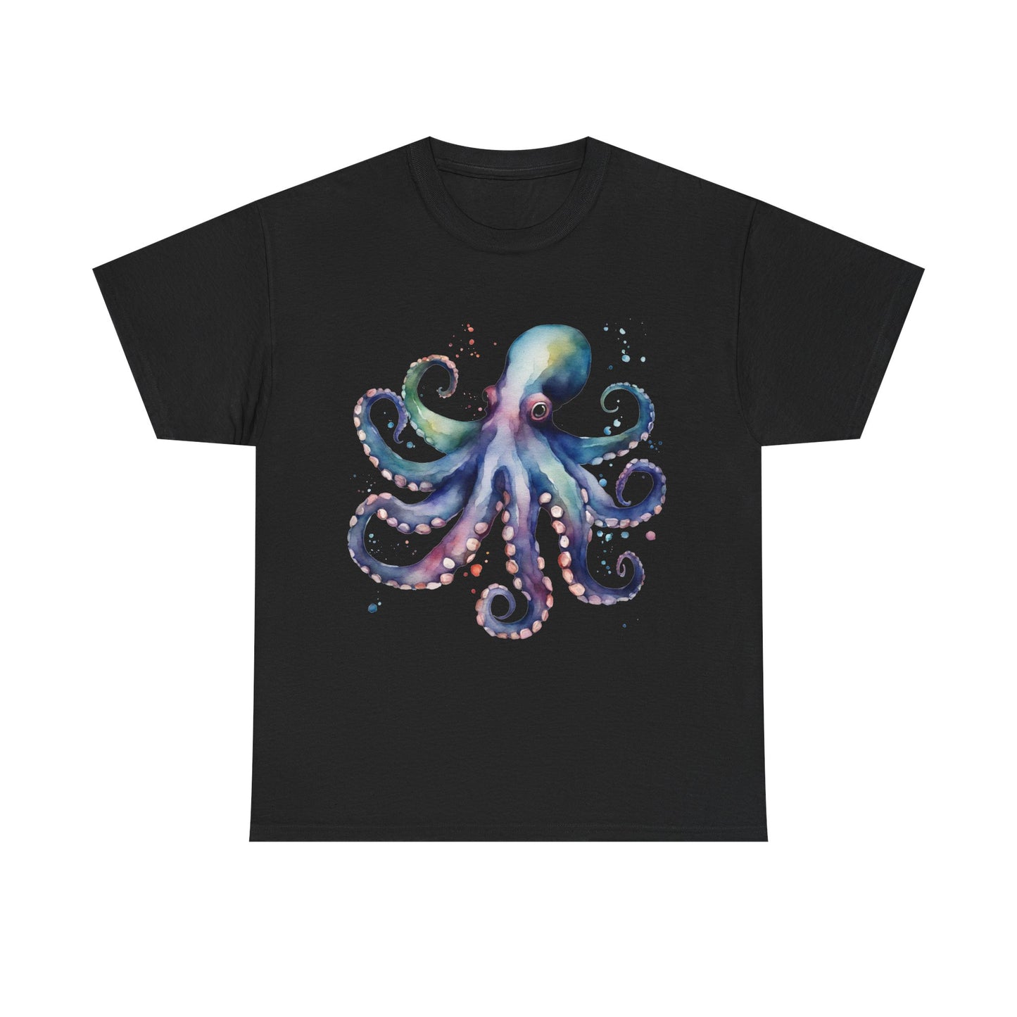 Deep Sea Octopus Graphic Tee Unisex Heavy Cotton Crew Neck