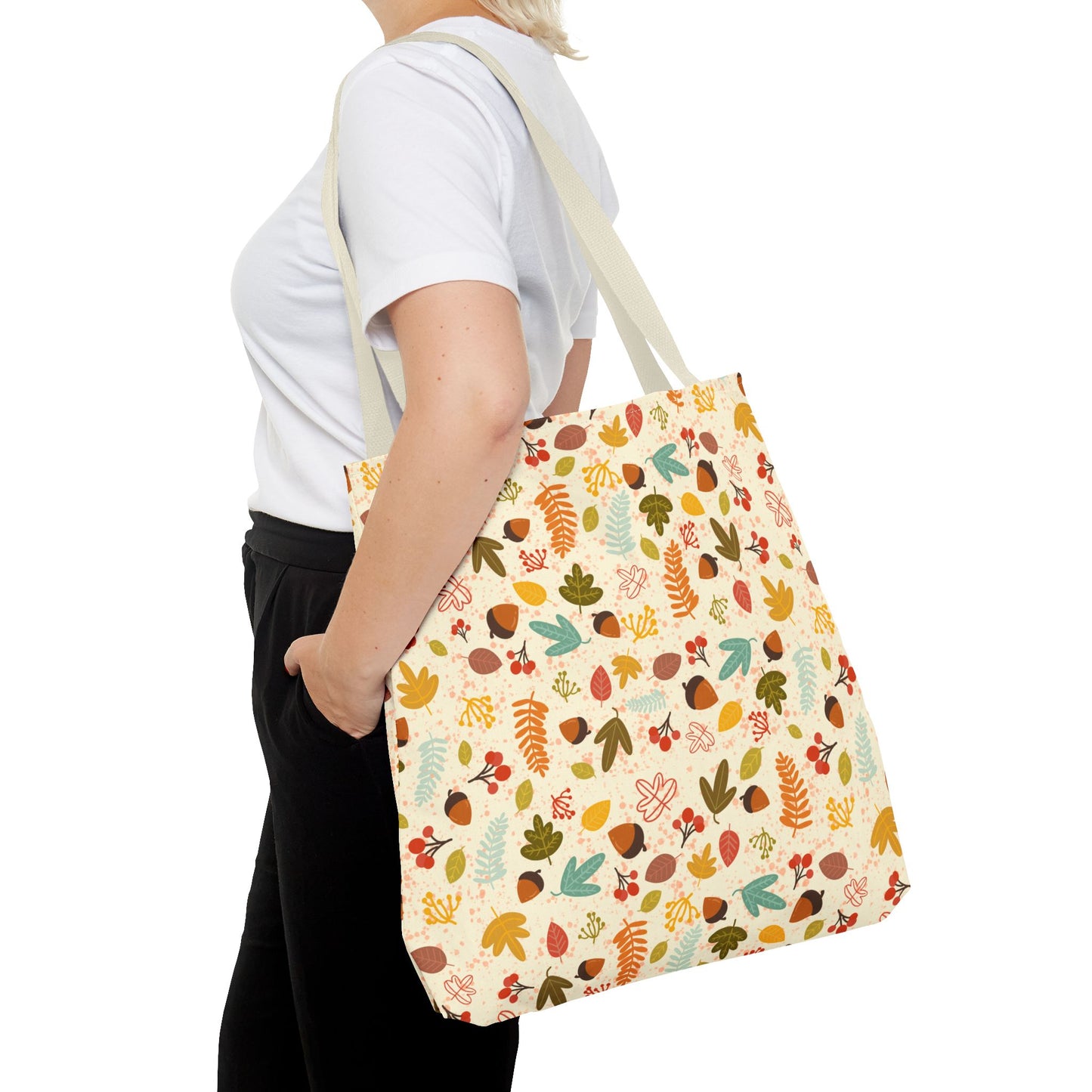 Autumn Floral Tote Bag, Eco-Friendly Shopping Bag, Stylish Grocery Tote, Cute Fall Handbag, Gift for Nature Lovers