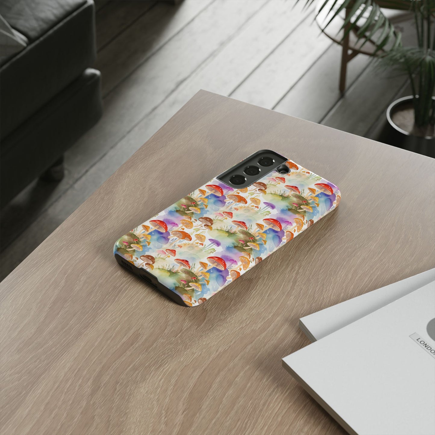 Mushroom Phone Case | Shroom Phone Cover | Hippie Themed Phone Case | Cute mushroom Pattern | Tough Case
