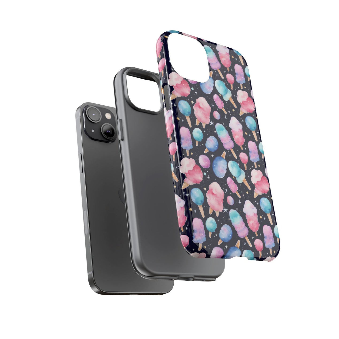 Cotton Candy Space Explosion Tough Case For iPhone Samsung