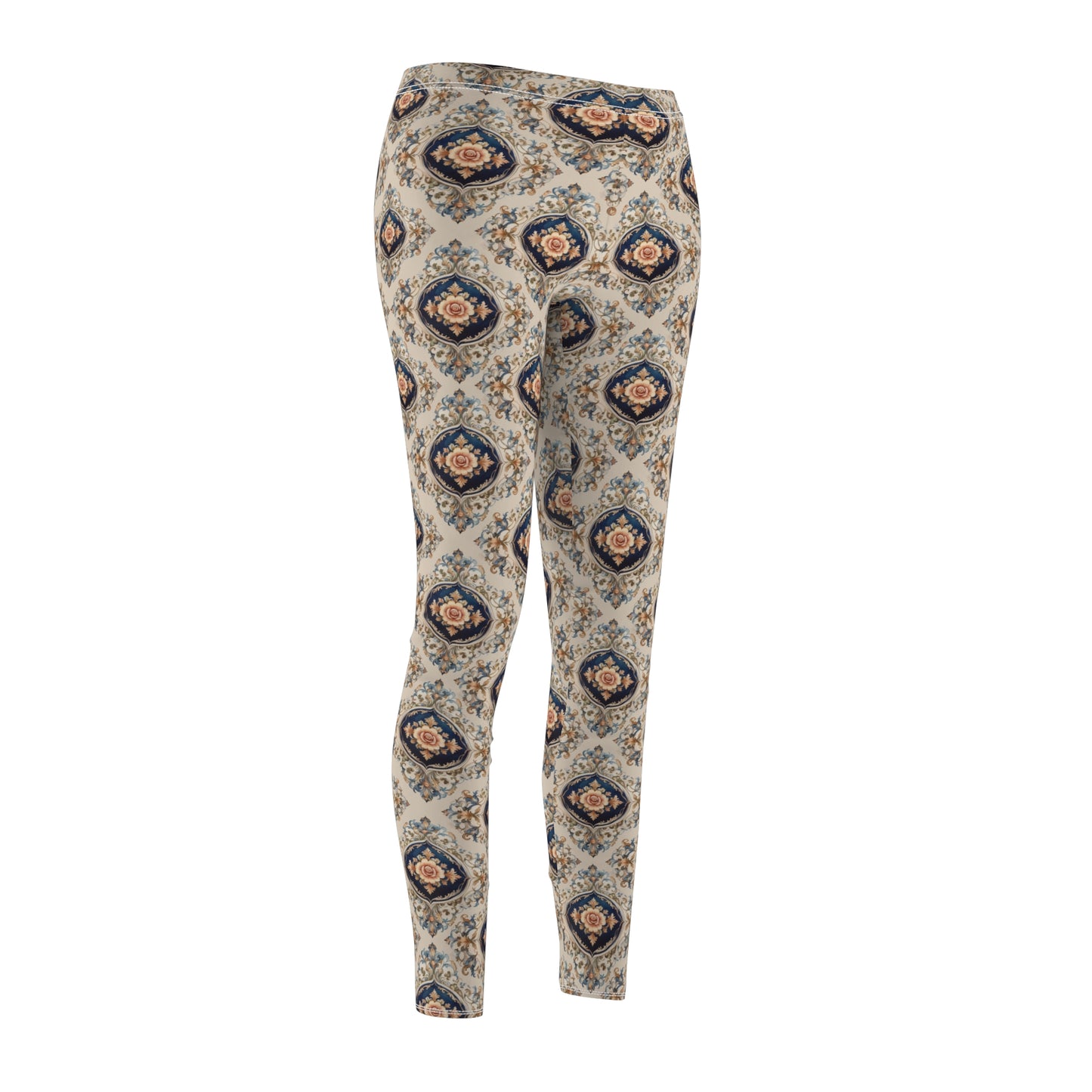 Coquette Aesthetic Floral Leggings Vintage Boho Yoga Pants