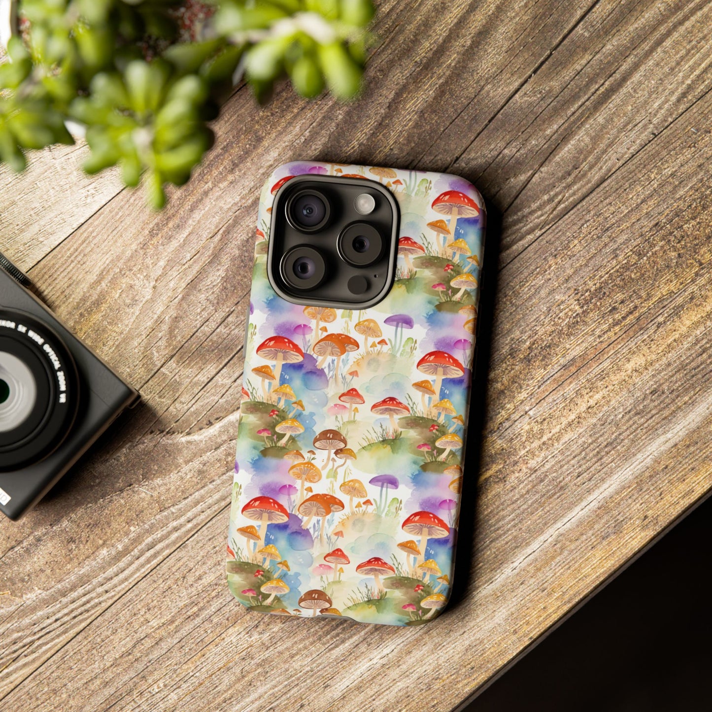 Mushroom Phone Case | Shroom Phone Cover | Hippie Themed Phone Case | Cute mushroom Pattern | Tough Case