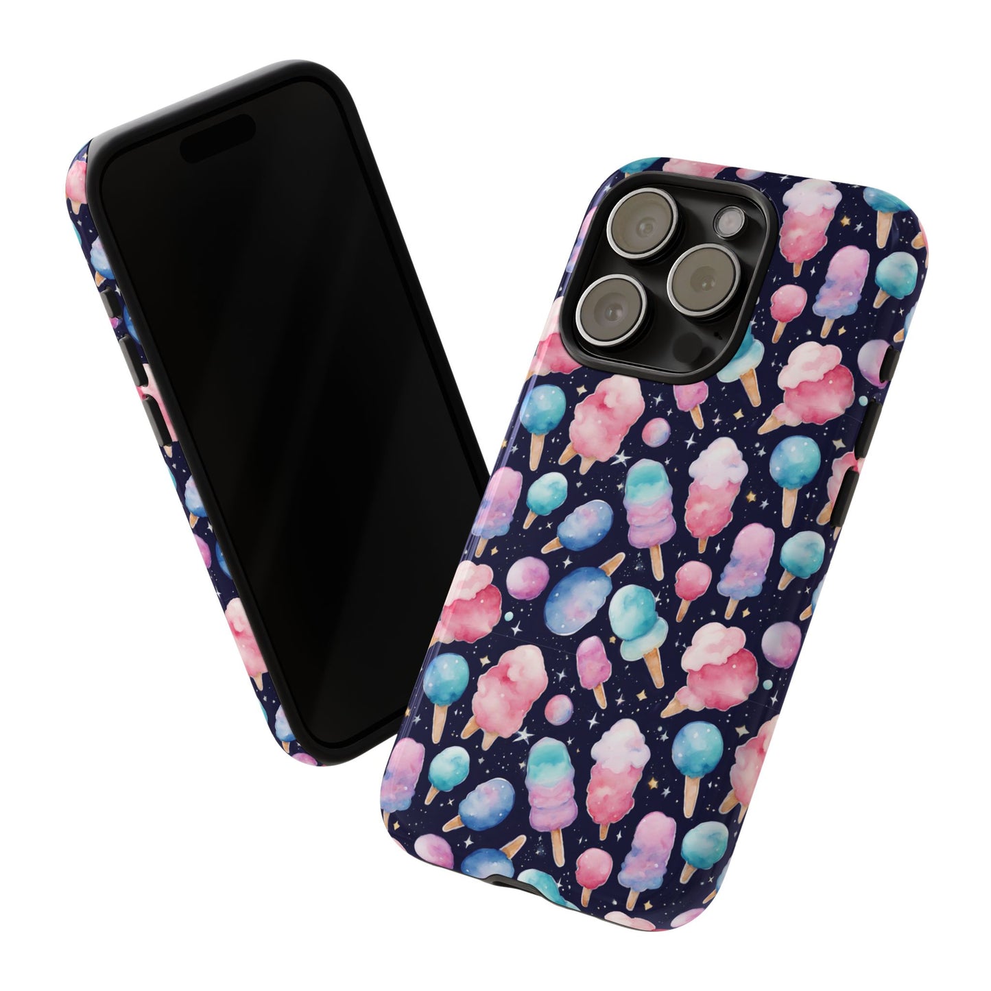 Cotton Candy Space Explosion Tough Case For iPhone Samsung