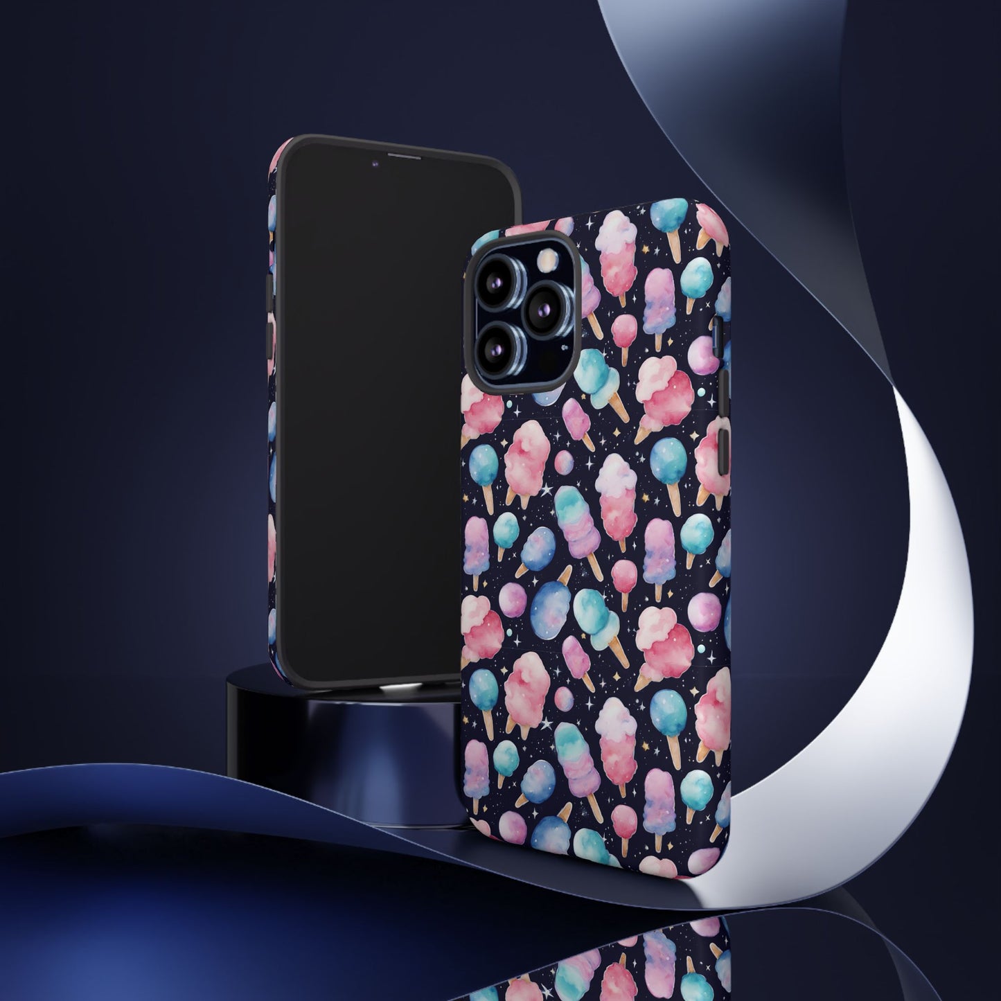 Cotton Candy Space Explosion Tough Case For iPhone Samsung