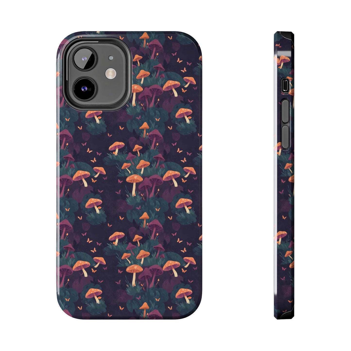 Witchy Mushroom And Moth IPhone Case | Witchy Phone Case | Mushroom Phone Case | Hippie Mushrooms | Night Moths