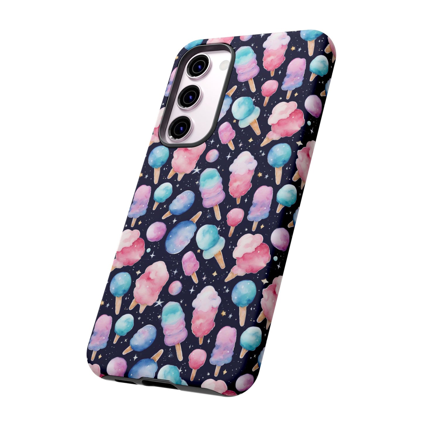 Cotton Candy Space Explosion Tough Case For iPhone Samsung