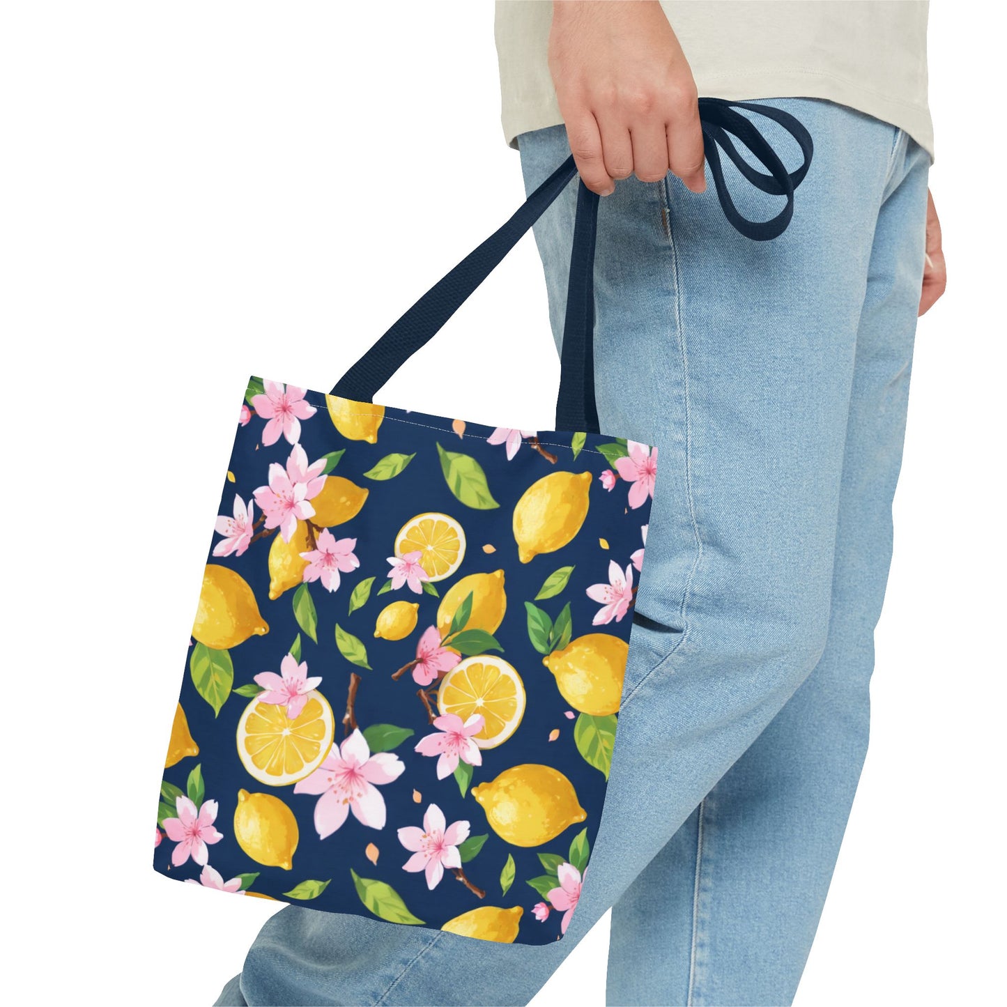 Lemon and cherry blossom Tote Bag