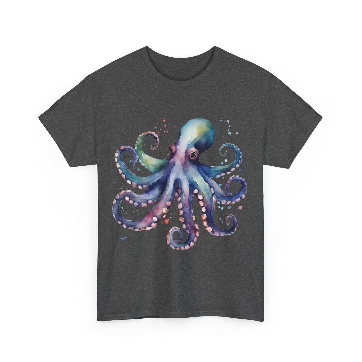 Deep Sea Octopus Graphic Tee Unisex Heavy Cotton Crew Neck