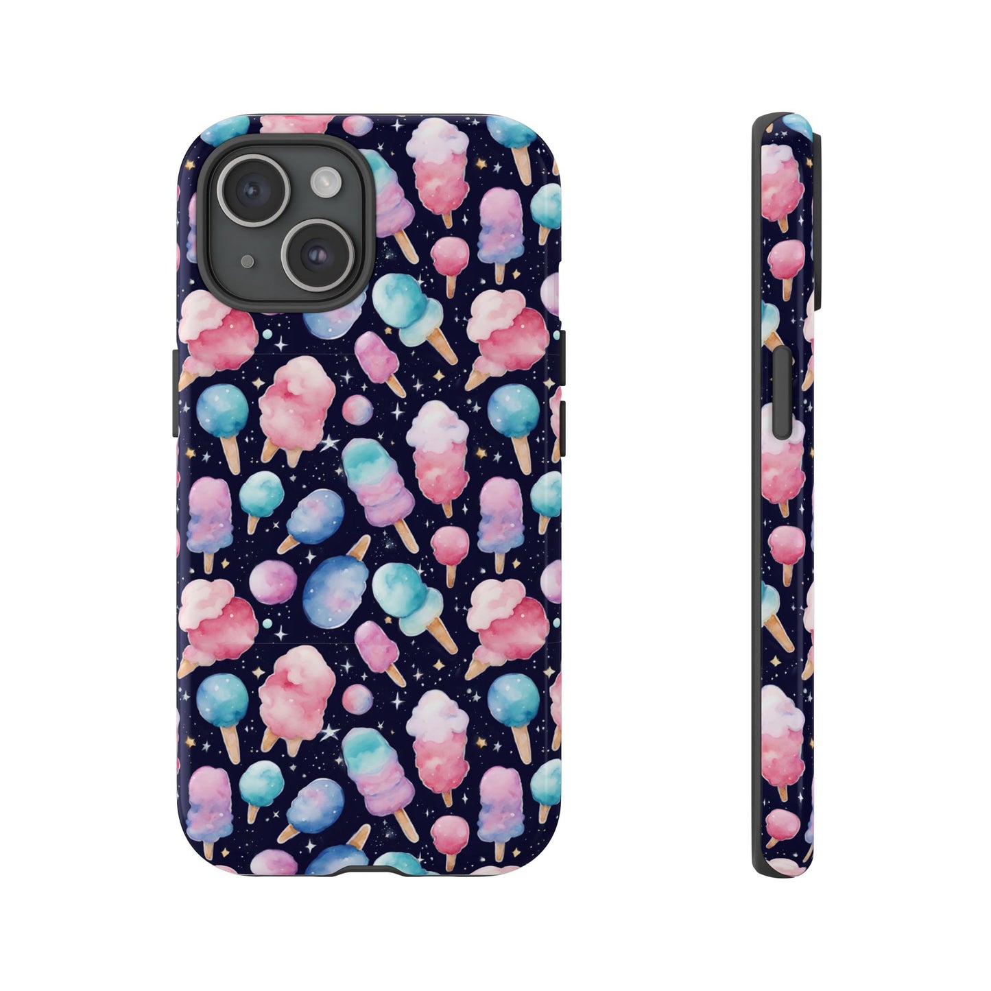 Cotton Candy Space Explosion Tough Case For iPhone Samsung