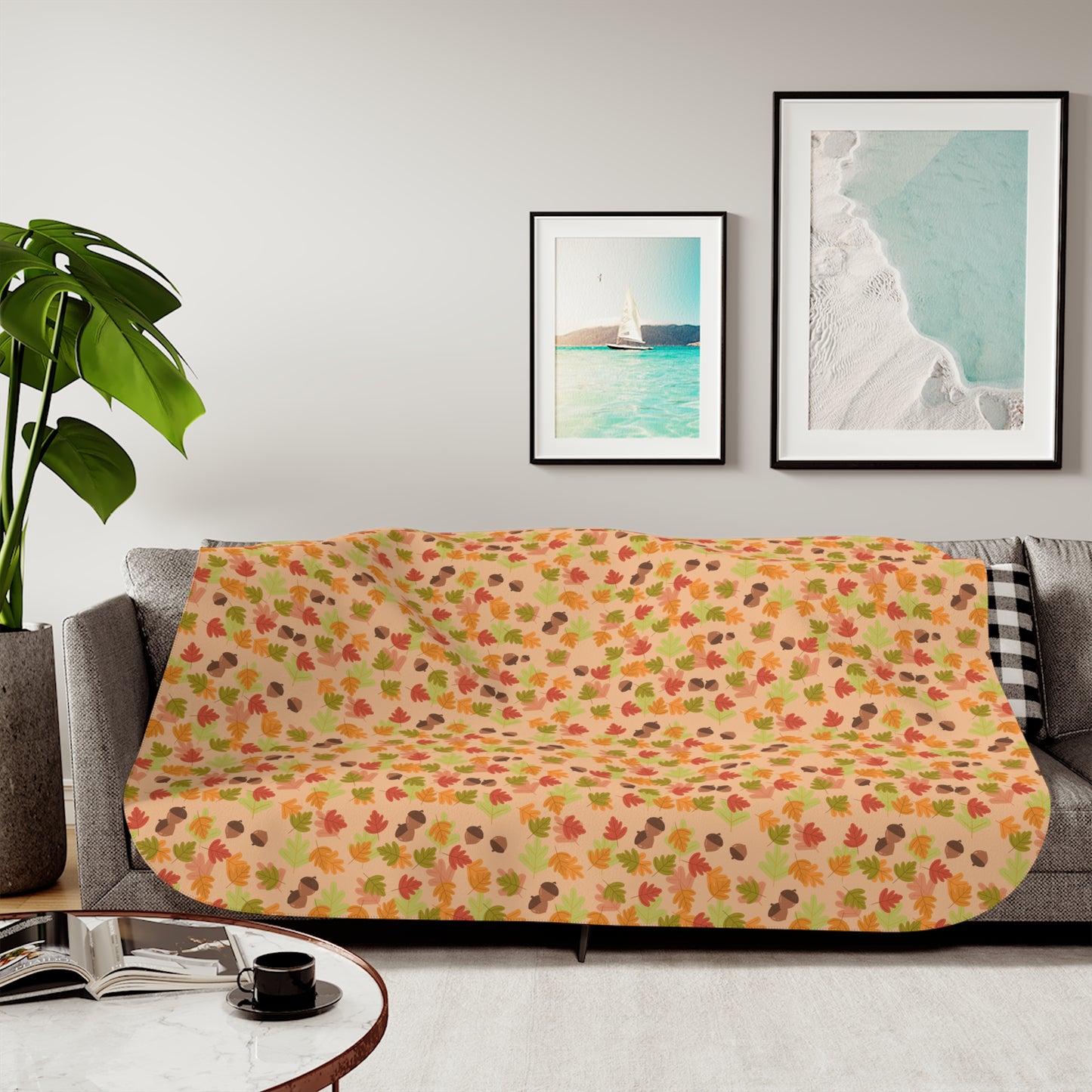 Autumn Leaves Soft Plush Blanket