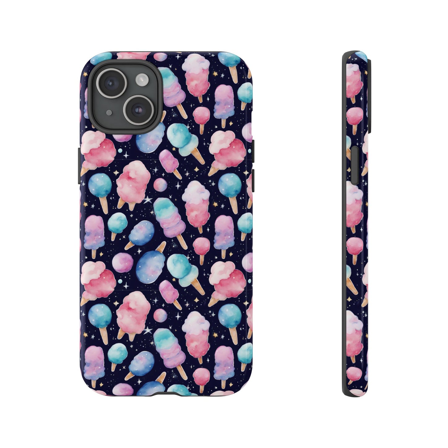 Cotton Candy Space Explosion Tough Case For iPhone Samsung