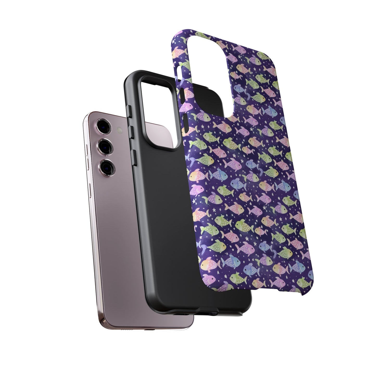 Fish And Stars | Tough Cases | Phone Case | Protective Cover | Ocean Themed | Sea Themed | Cute Phone Cover | Colorful