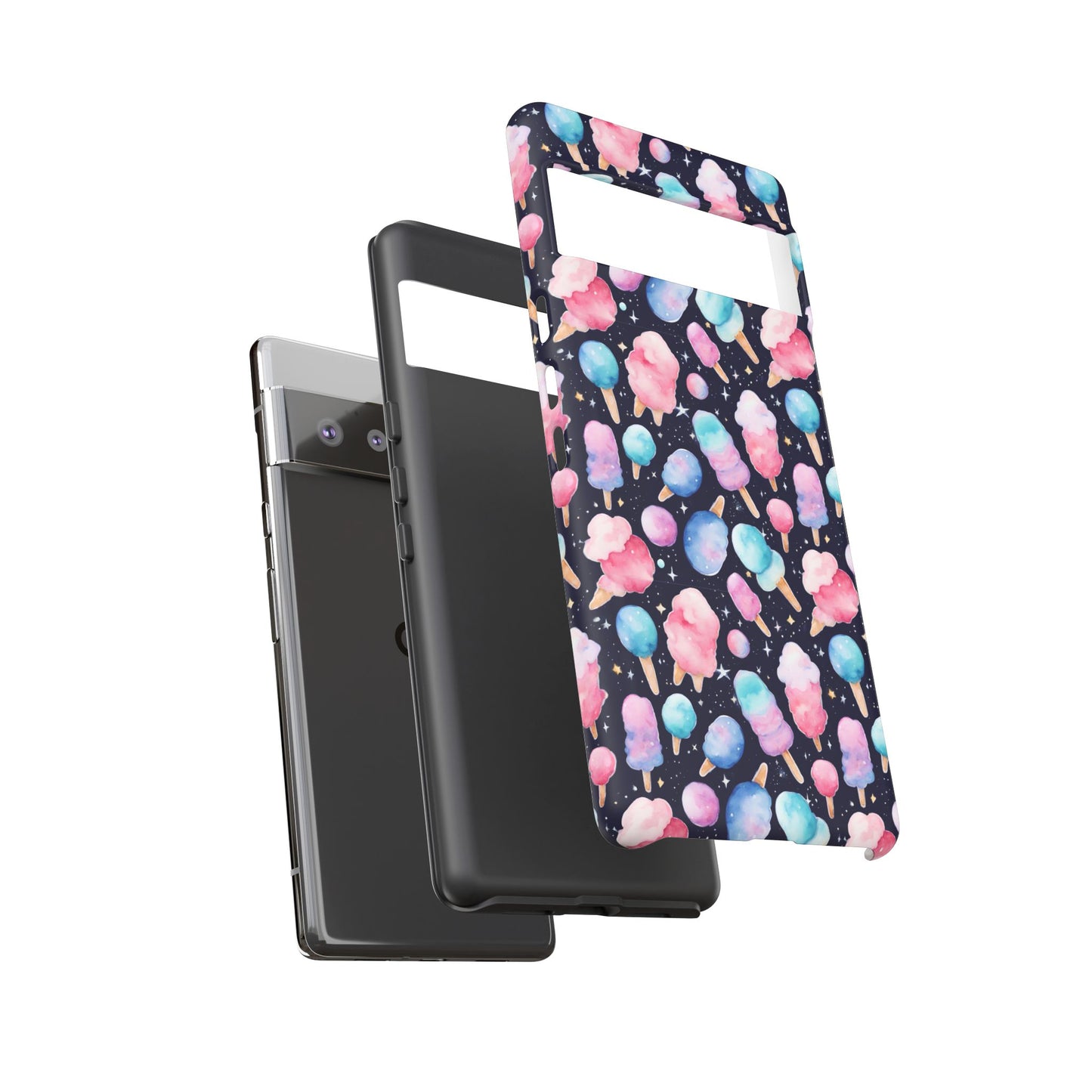 Cotton Candy Space Explosion Tough Case For iPhone Samsung