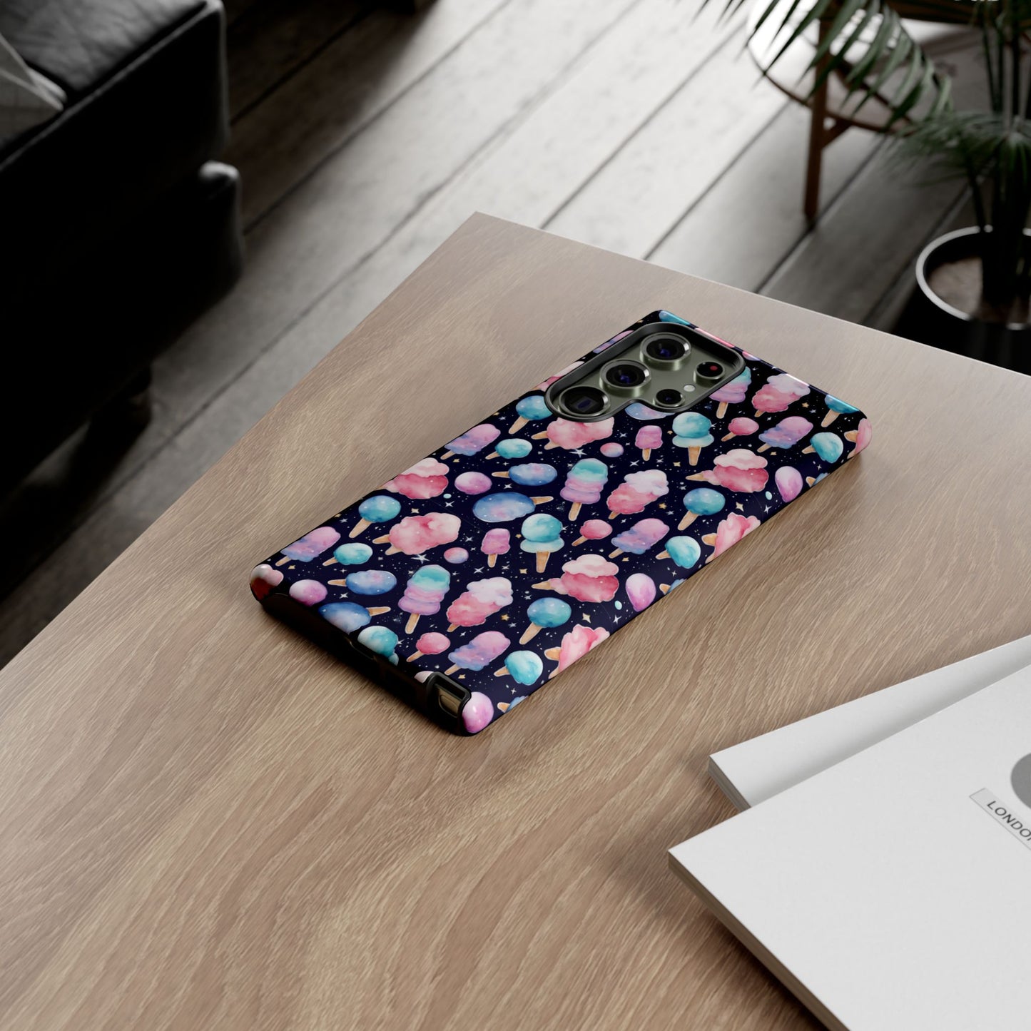 Cotton Candy Space Explosion Tough Case For iPhone Samsung
