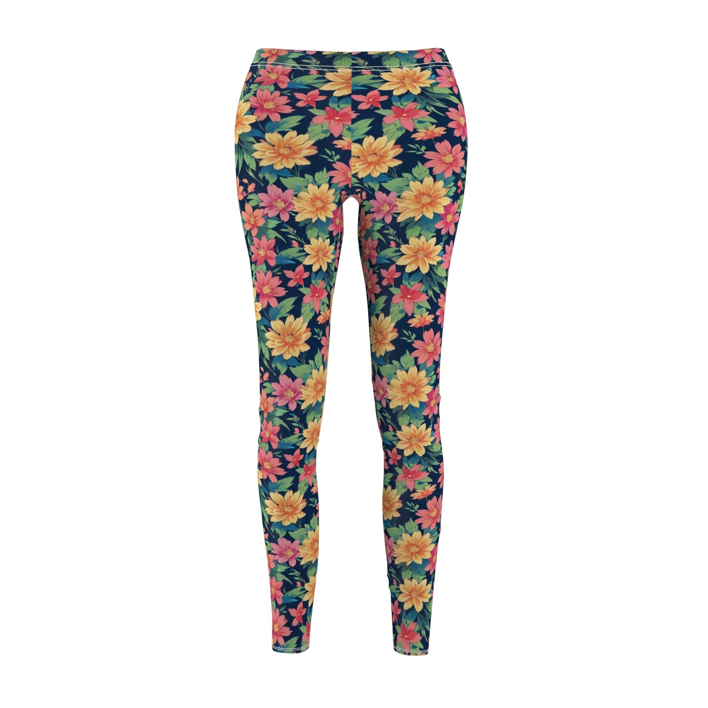 Tropical floral Women's Casual Leggings