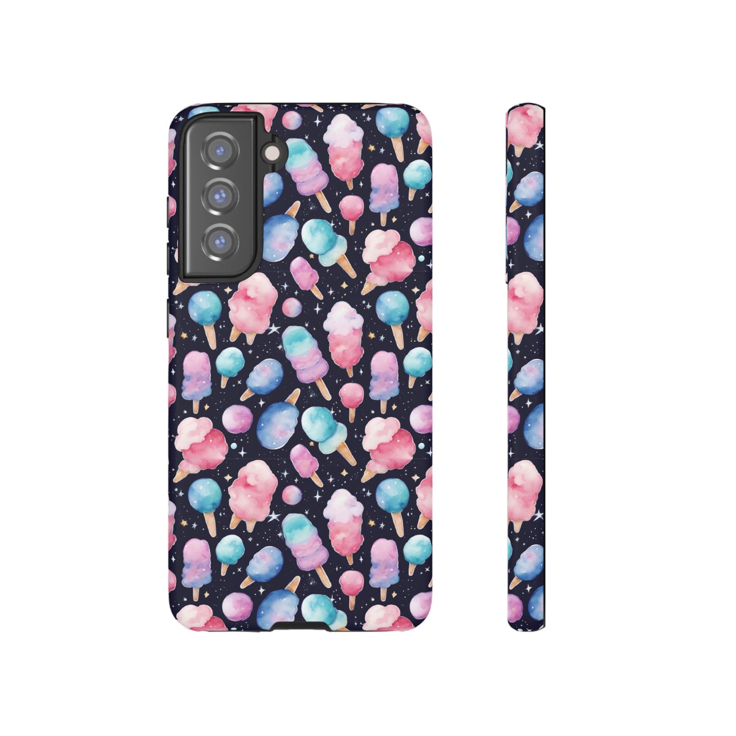 Cotton Candy Space Explosion Tough Case For iPhone Samsung