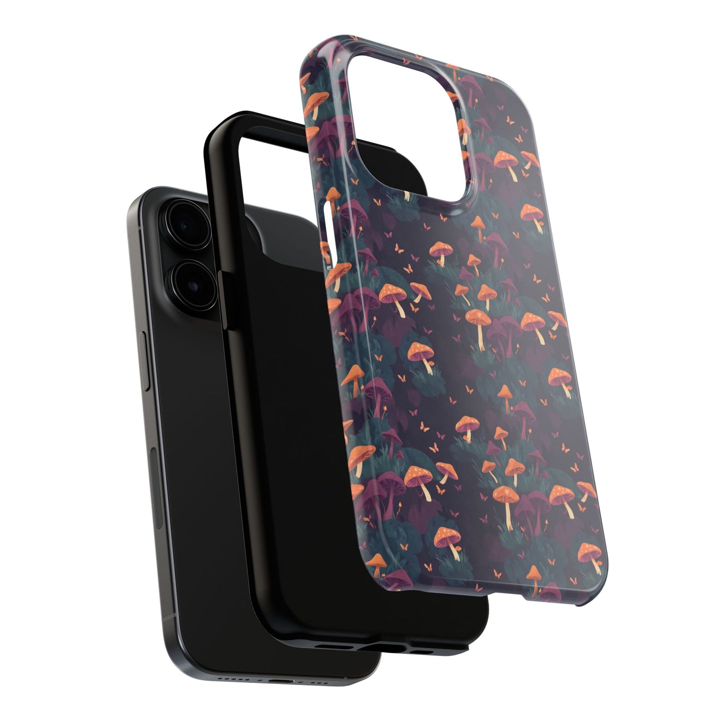 Witchy Mushroom And Moth IPhone Case | Witchy Phone Case | Mushroom Phone Case | Hippie Mushrooms | Night Moths