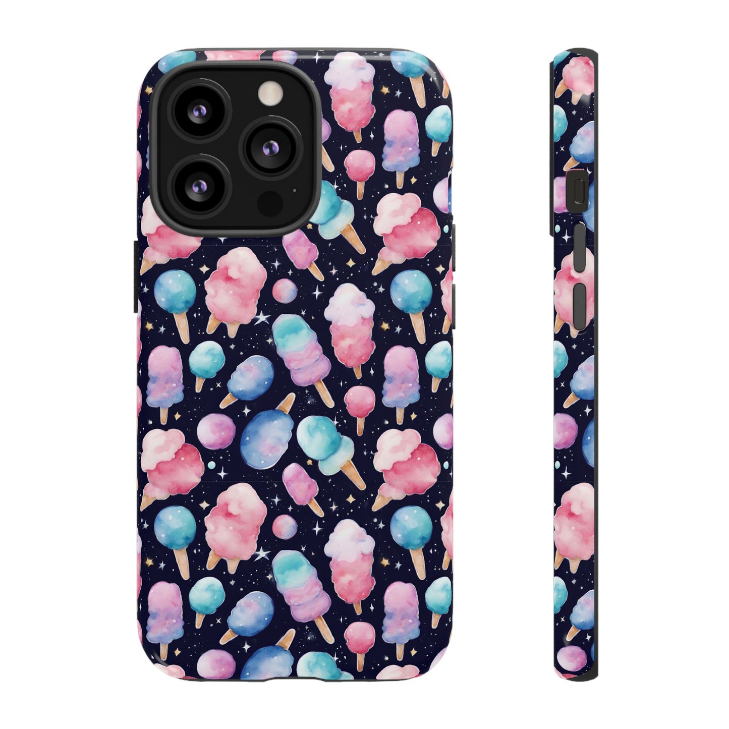 Cotton Candy Space Explosion Tough Case For iPhone Samsung