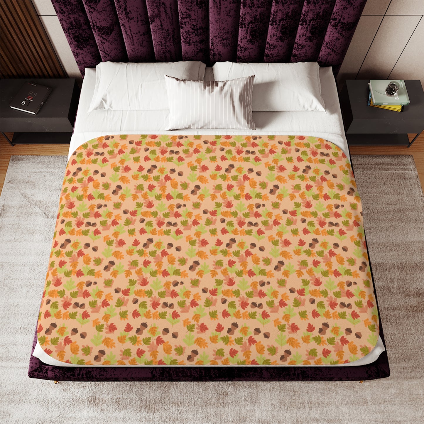 Autumn Leaves Soft Plush Blanket