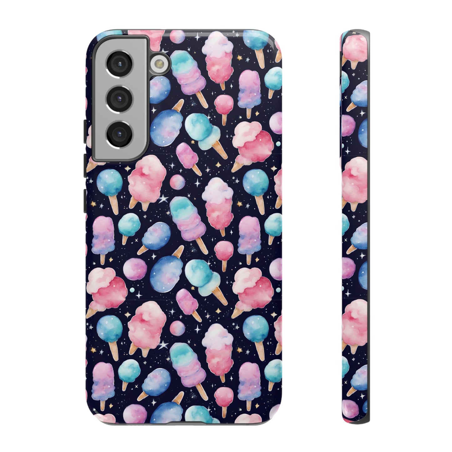 Cotton Candy Space Explosion Tough Case For iPhone Samsung