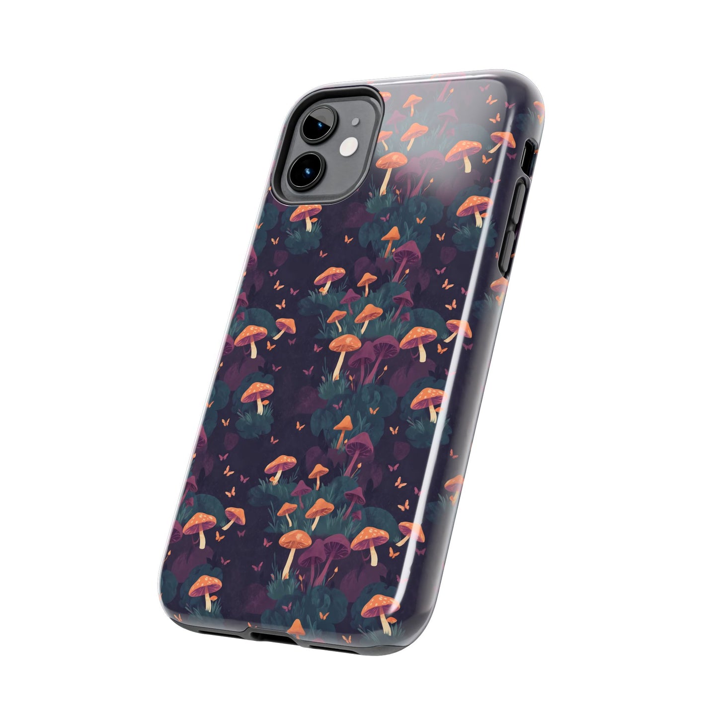 Witchy Mushroom And Moth IPhone Case | Witchy Phone Case | Mushroom Phone Case | Hippie Mushrooms | Night Moths