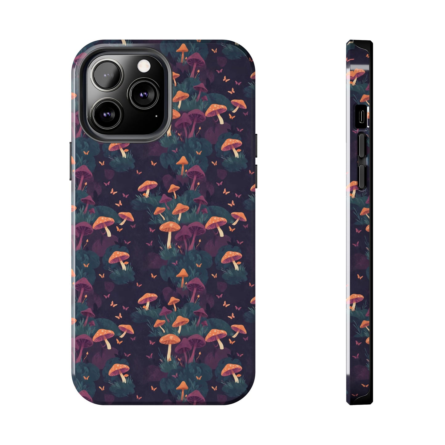 Witchy Mushroom And Moth IPhone Case | Witchy Phone Case | Mushroom Phone Case | Hippie Mushrooms | Night Moths