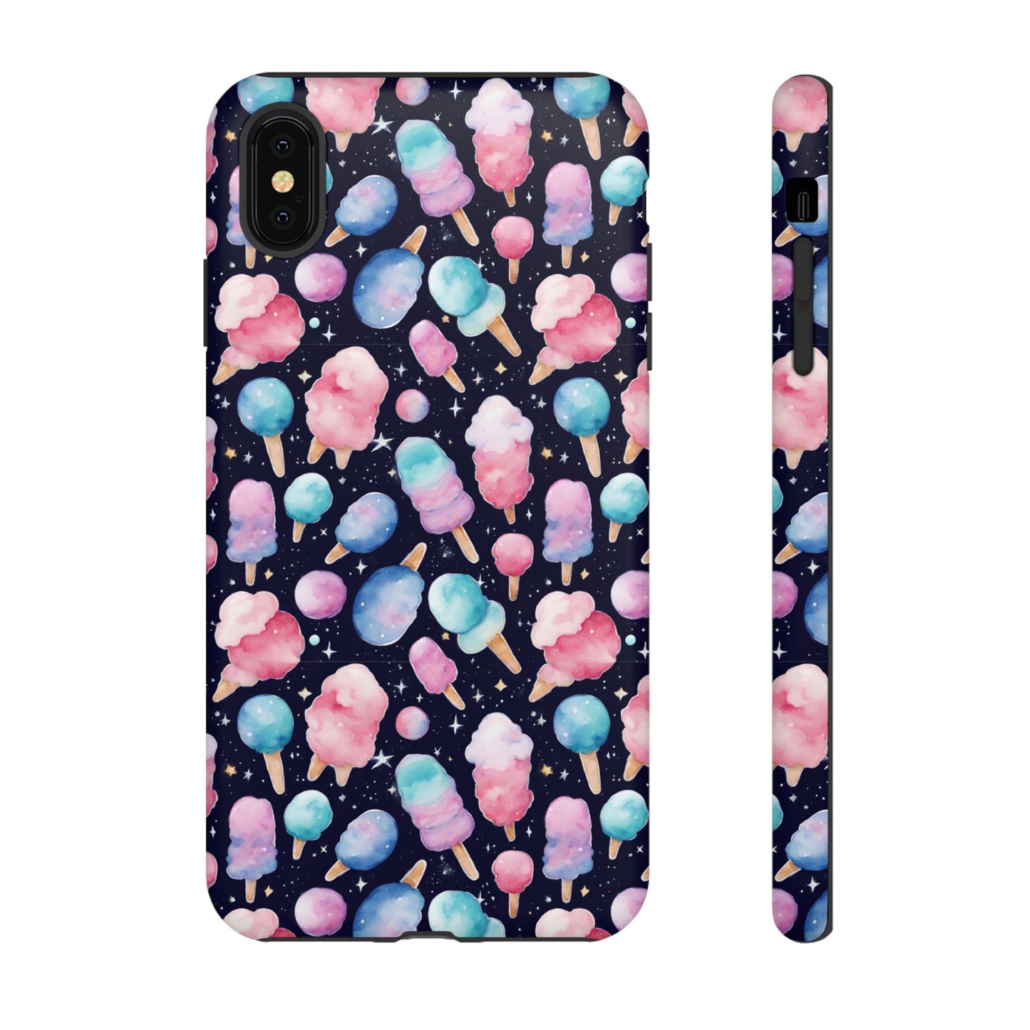 Cotton Candy Space Explosion Tough Case For iPhone Samsung