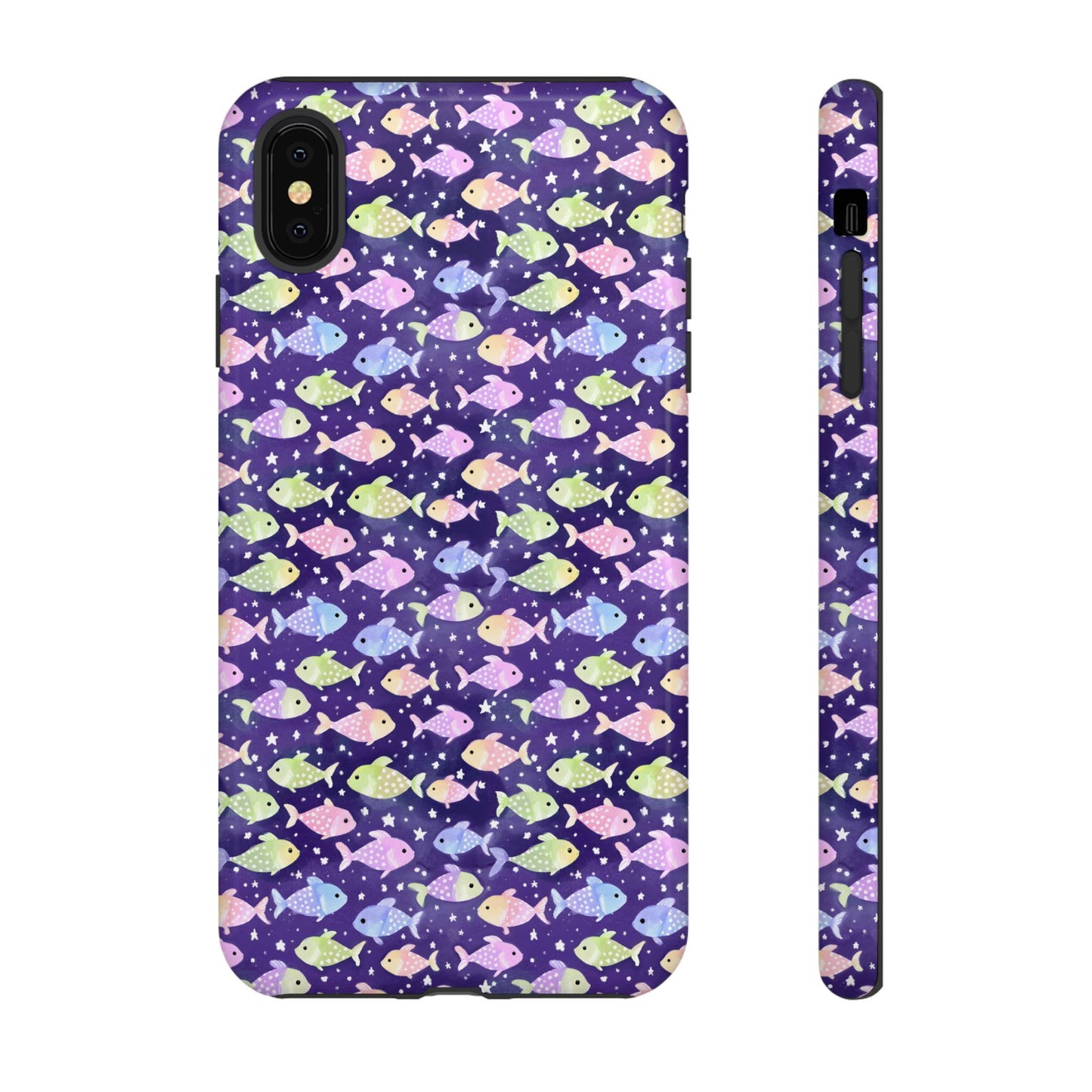 Fish And Stars | Tough Cases | Phone Case | Protective Cover | Ocean Themed | Sea Themed | Cute Phone Cover | Colorful